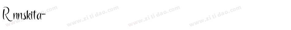 R nnskita字体转换